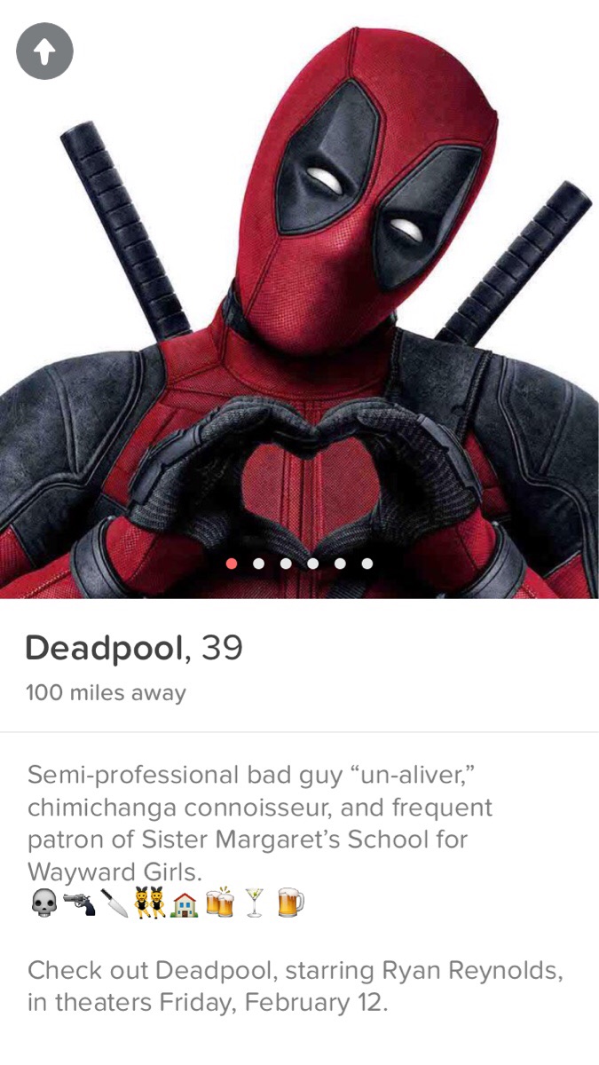 Deadpool no Tinder